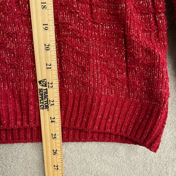 NEW Weatherproof Vintage Women's L Knit Sweater Crewneck Shimmer - Picture 6 of 11